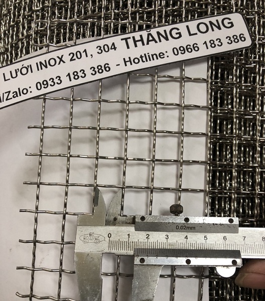 Lưới inox đan ô 1.5cm 201 TLG Thăng Long khổ 1.2m
