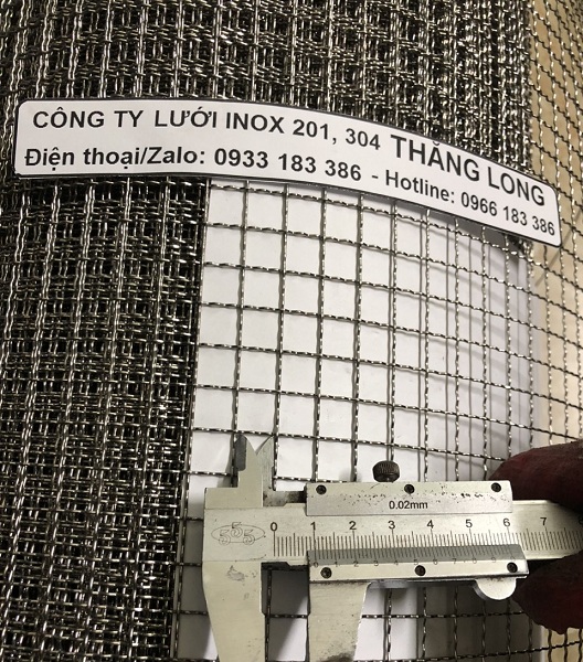 Lưới inox đan ô 1cm 201 TLG Thăng Long khổ 1m