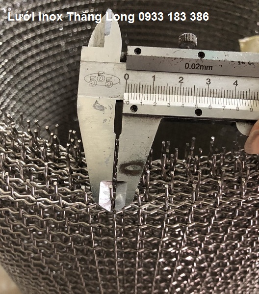 Lưới inox đan ô 8x8mm 201 TLG Thăng Long khổ 1m